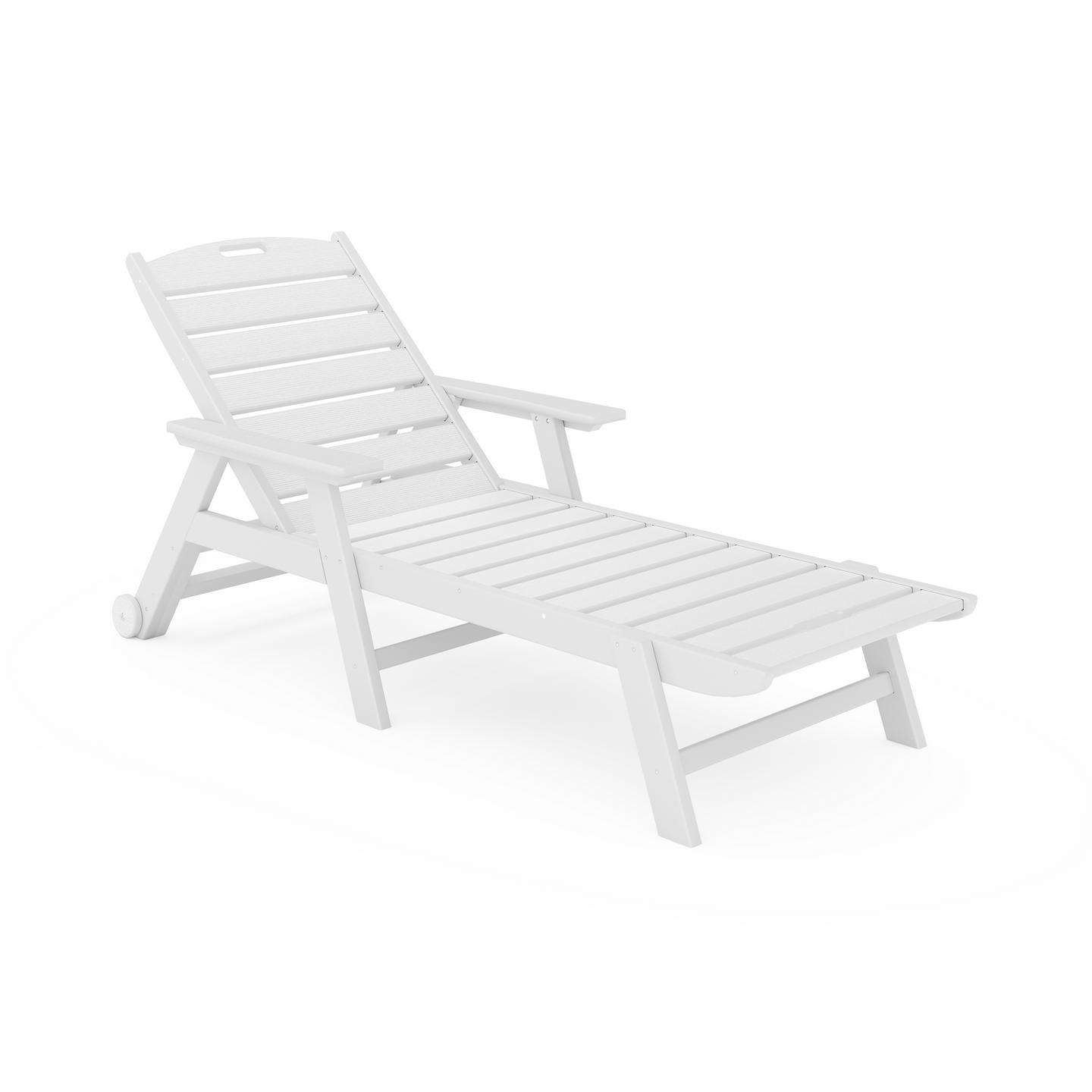 White lounge chair on a white background