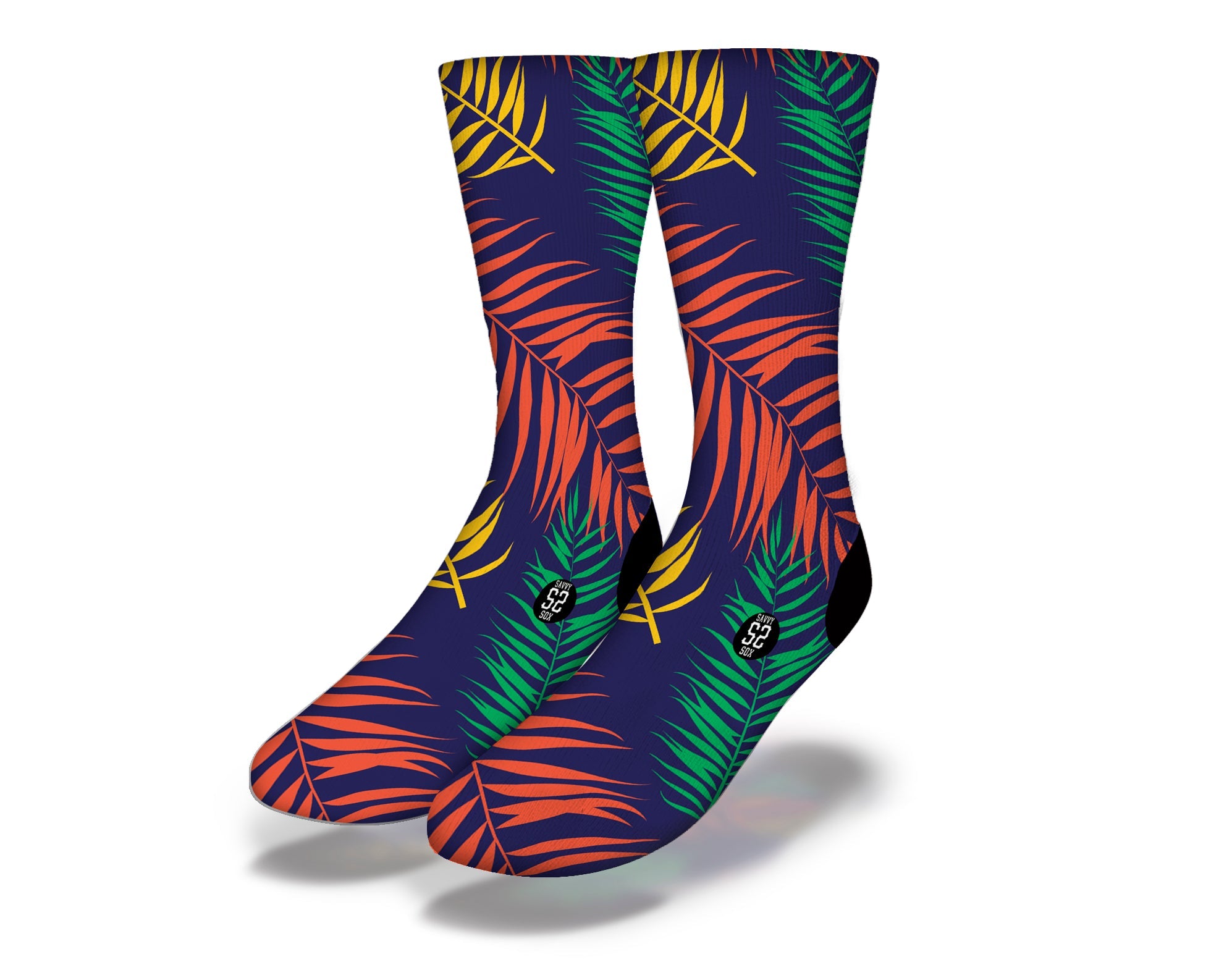 Caribbean Palms Fun Beach Life Socks