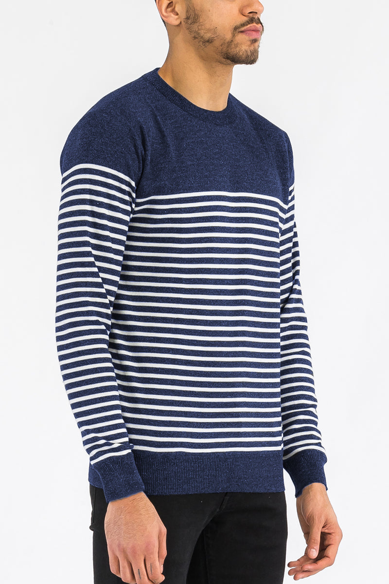 Full Knit Striped Sweater