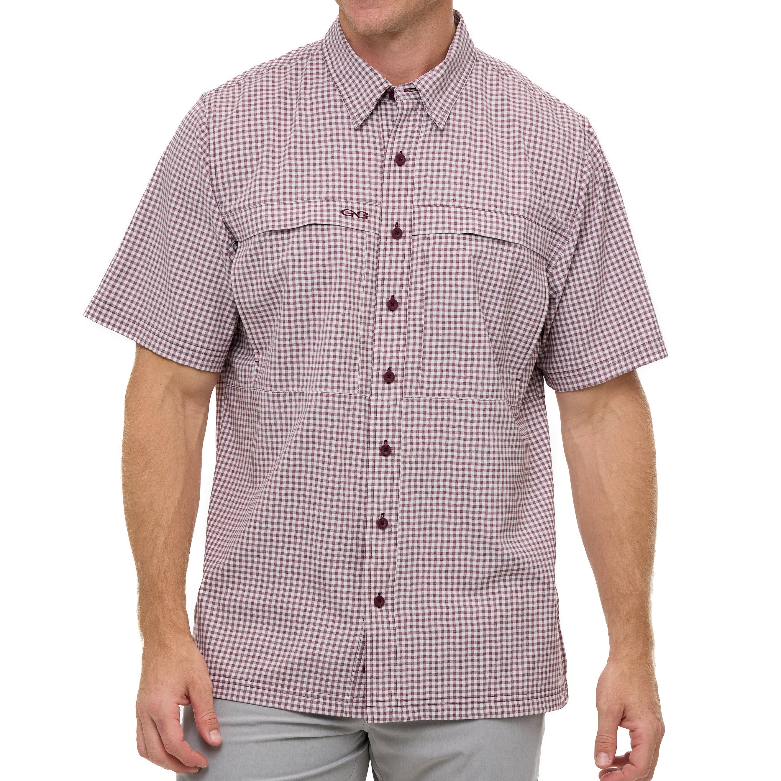 GameGuard Maroon TekCheck Shirt