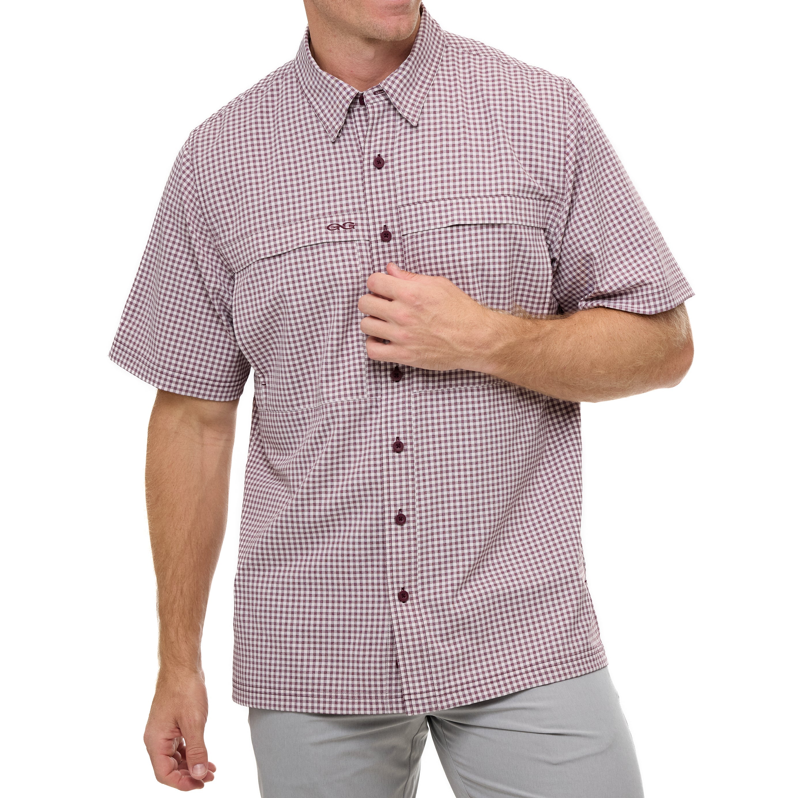 GameGuard Maroon TekCheck Shirt