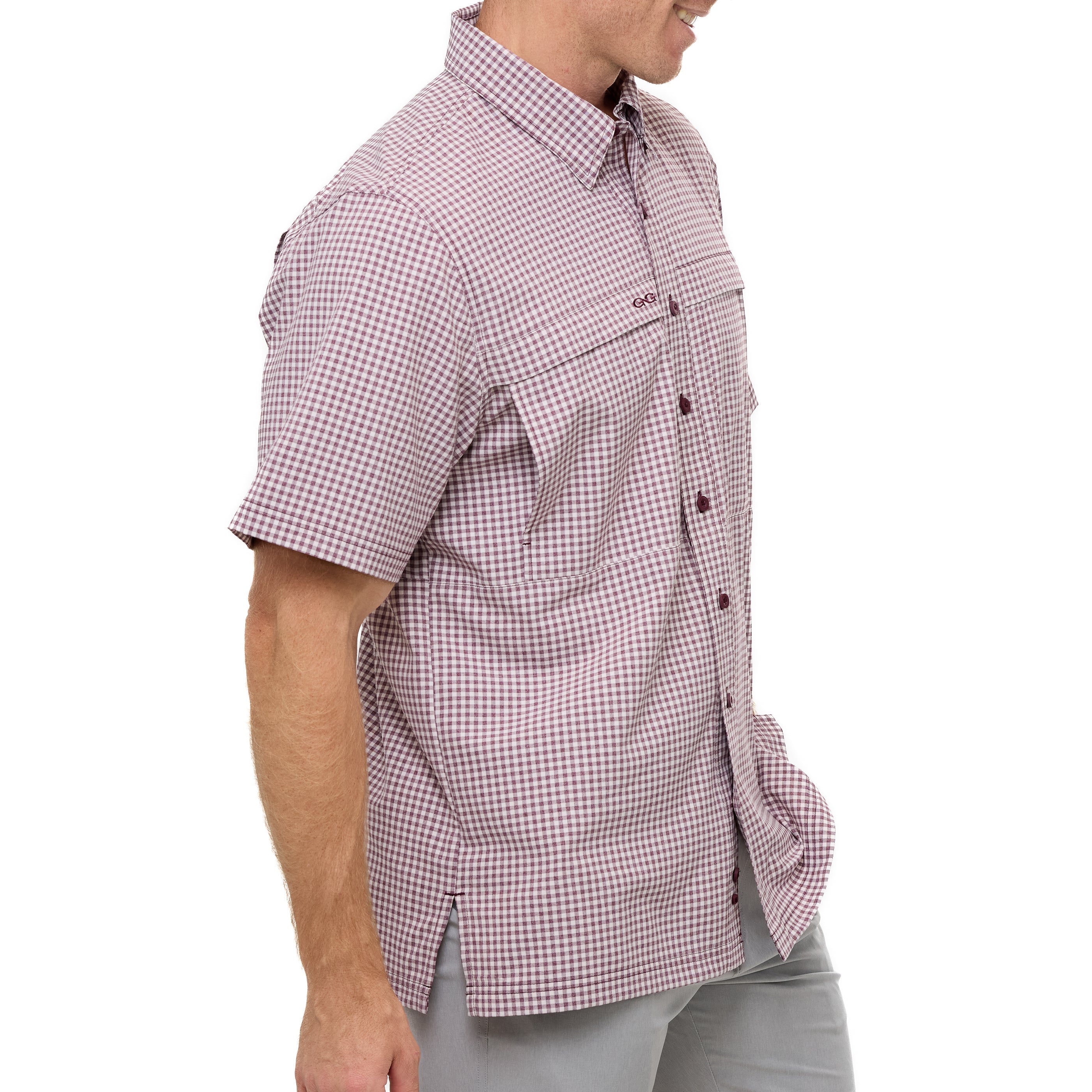 GameGuard Maroon TekCheck Shirt