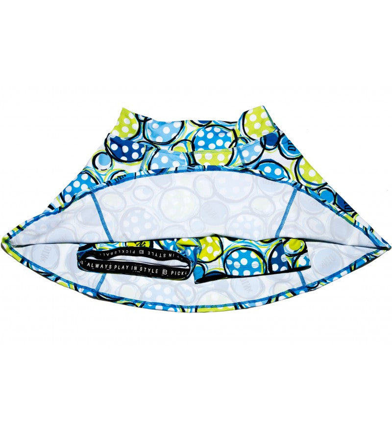 Pickleball Bella A-Line Skort - Dink 1 Print