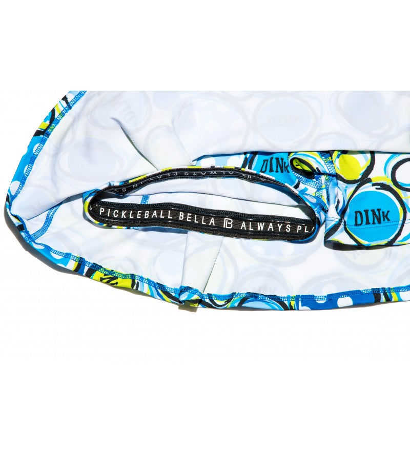 Pickleball bag with colorful design and visible branding on a white background