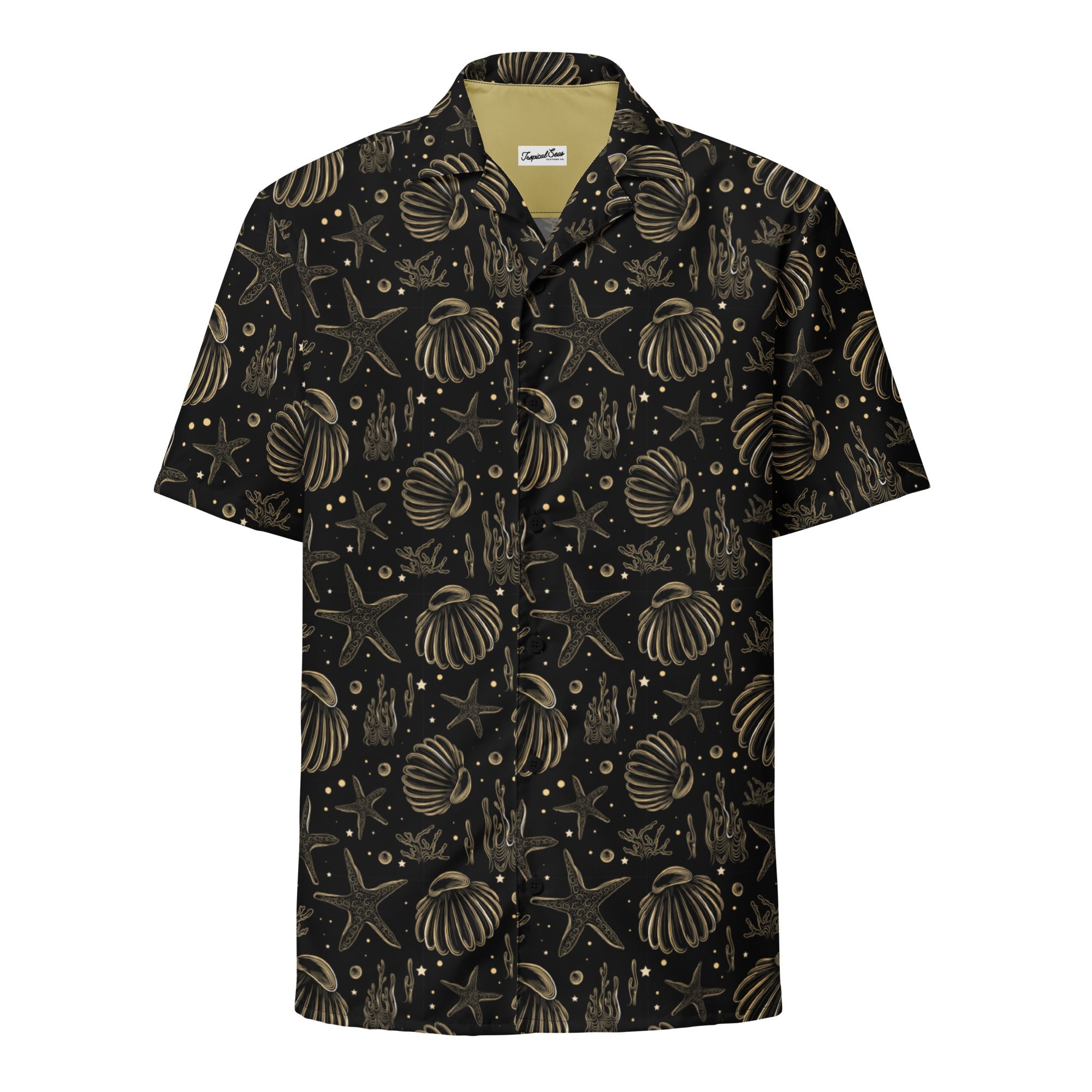 Golden Shore Button Down Hawaiian Shirt