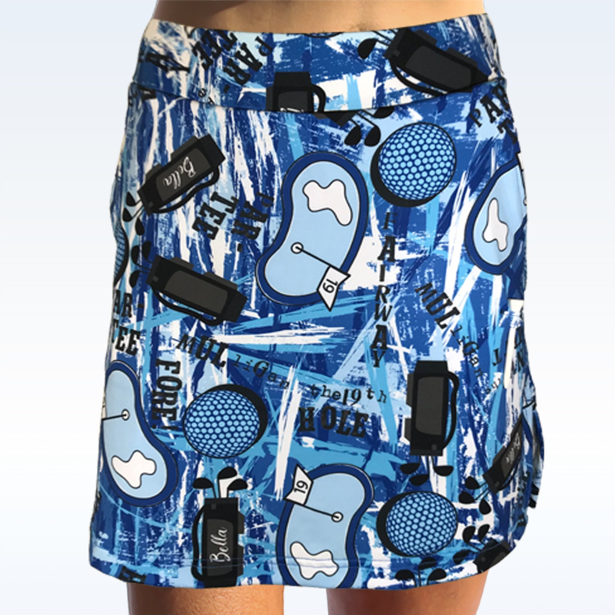 Pickleball Bella Graffiti 2 Straight Golf Skort