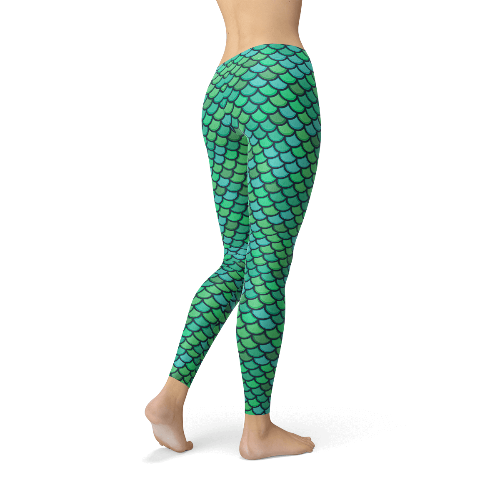 Green Mermaid Leggings