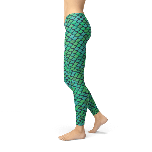 Green Mermaid Leggings