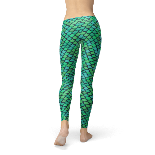 Green Mermaid Leggings