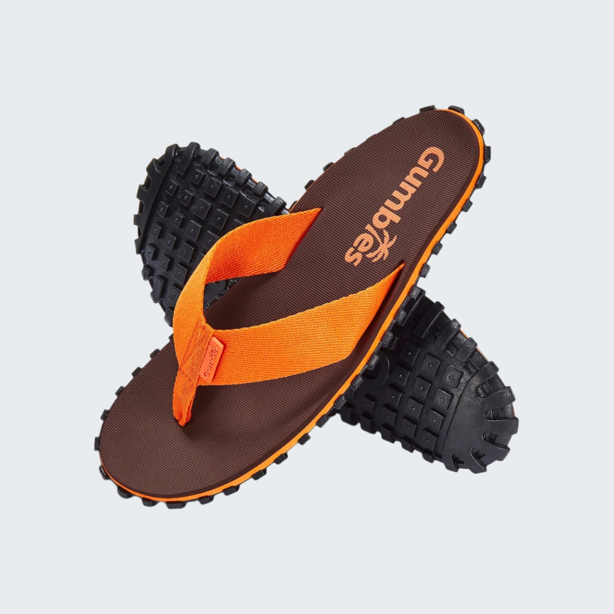 Duckbill Flip-Flops - Men's - Brown &amp; Orange