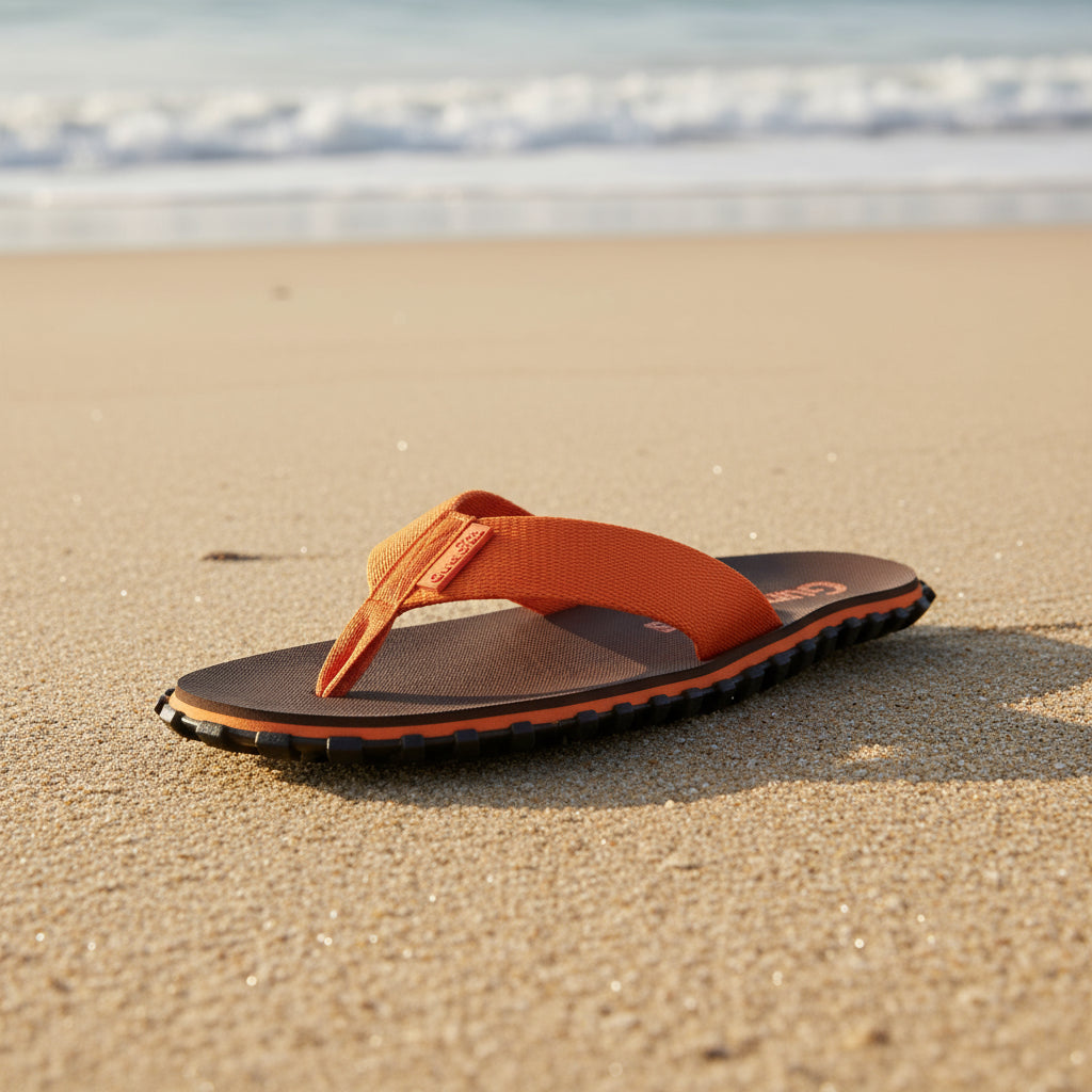 Duckbill Flip-Flops - Men's - Brown & Orange