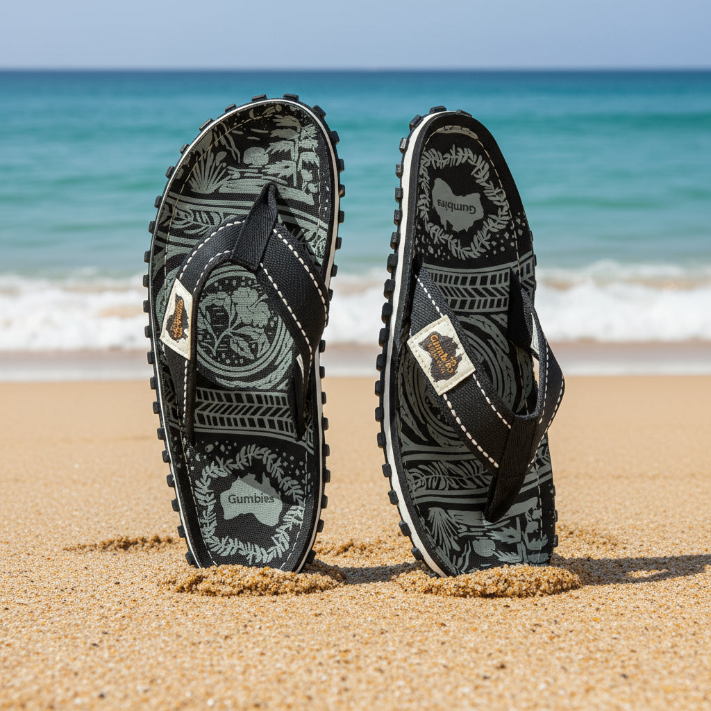 Islander Flip-Flops - Men's - Midnight Black