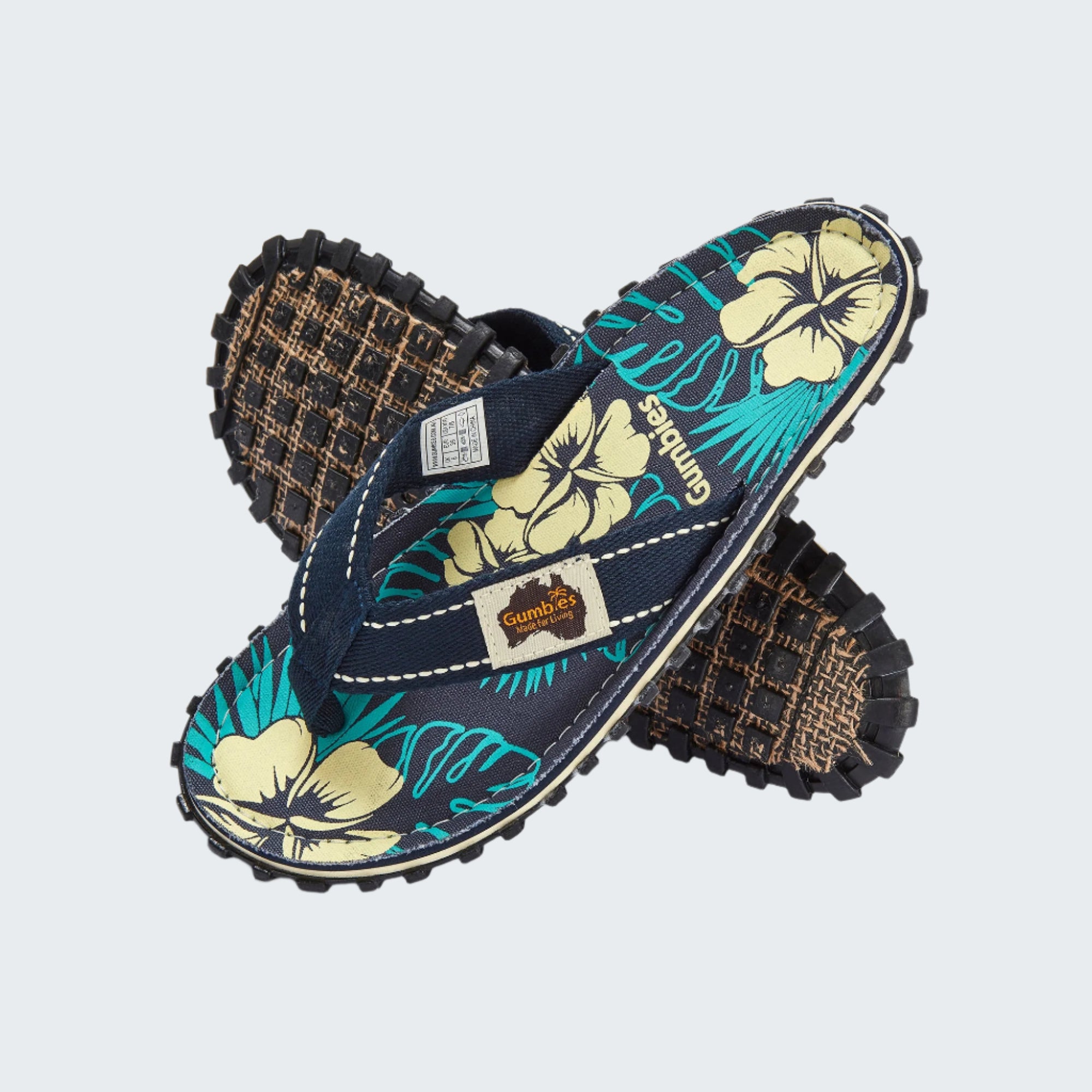 Islander Flip-Flops - Women's - Blue Hibiscus