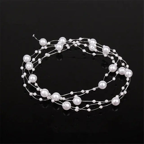 Handmade Rhinestone Pearl Hairband