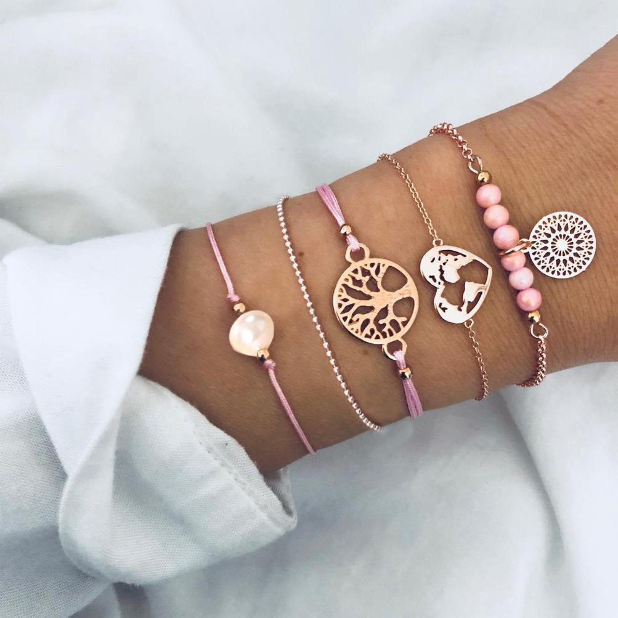 Women of The World Unite Five Piece Bracelet Set