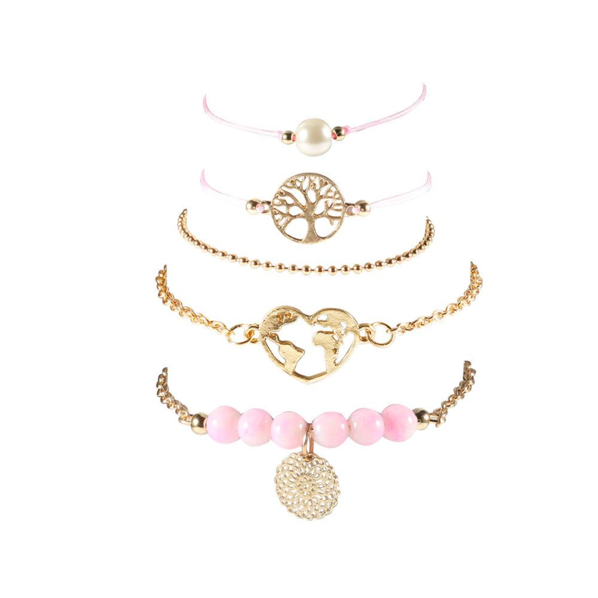 Women of The World Unite Five Piece Bracelet Set