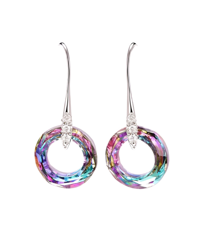 Enlightening Dangle Earrings With Austrian Crystals