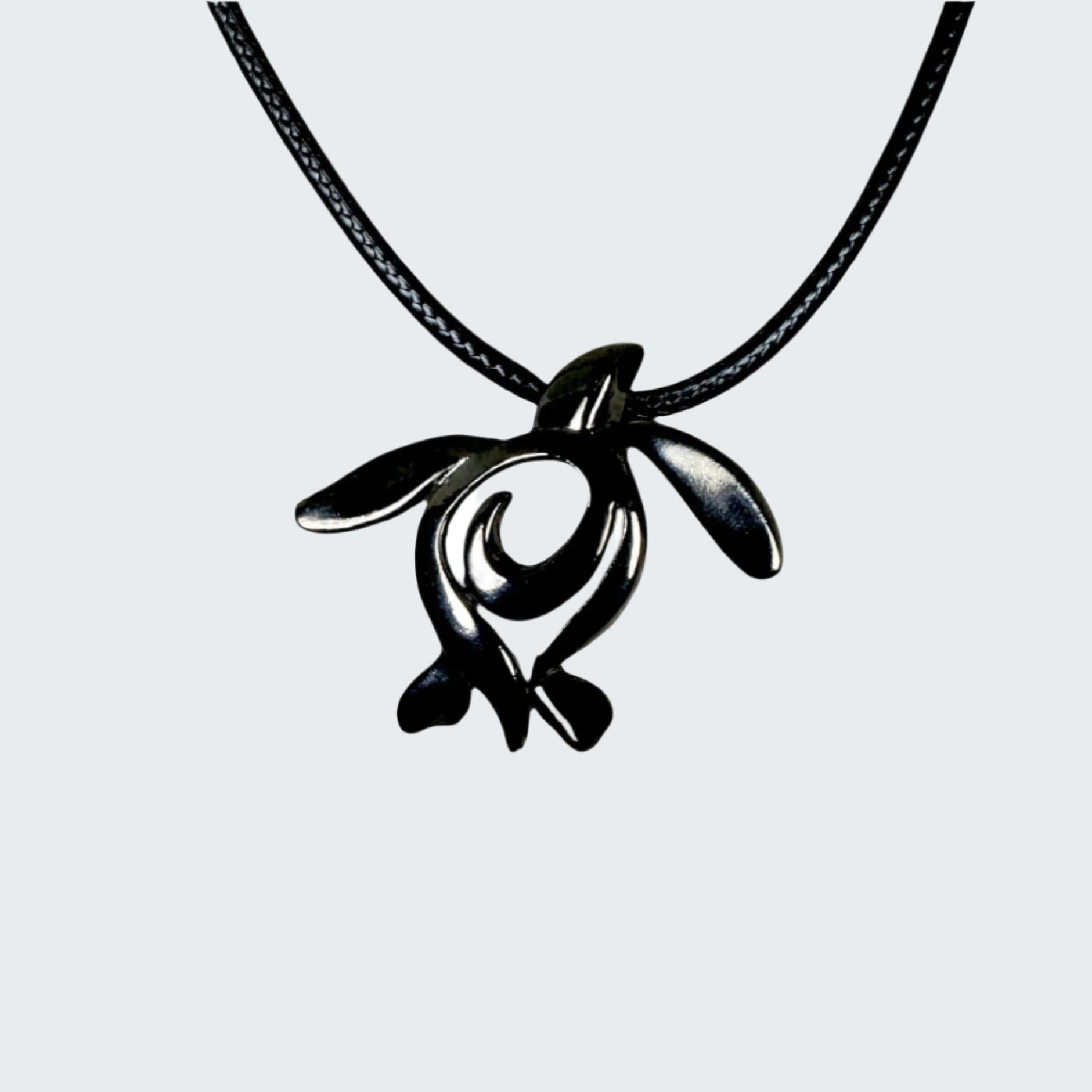 Black Turtle Pendant Necklace