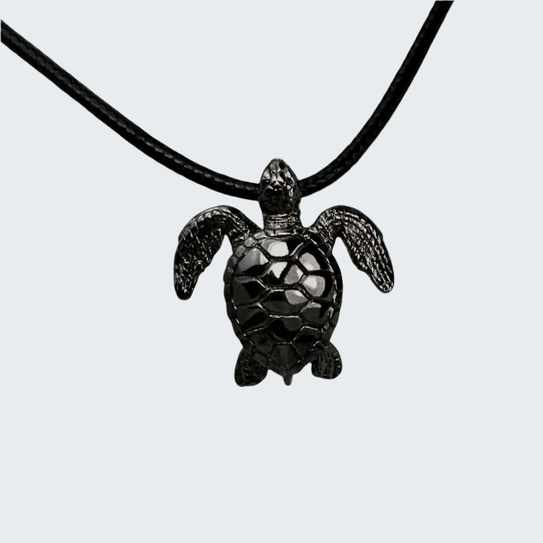 Black Turtle Necklace