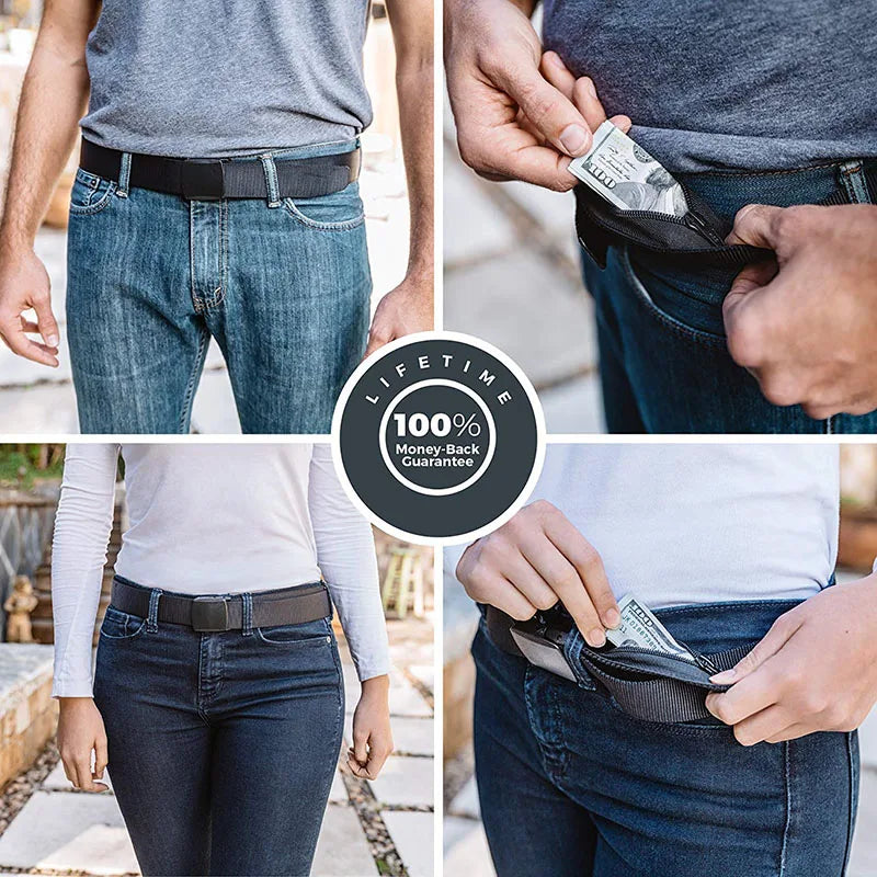 Travel Hidden Cash Anti Theft Waist Belt