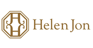 Helen Jon logo with a decorative emblem on a white background