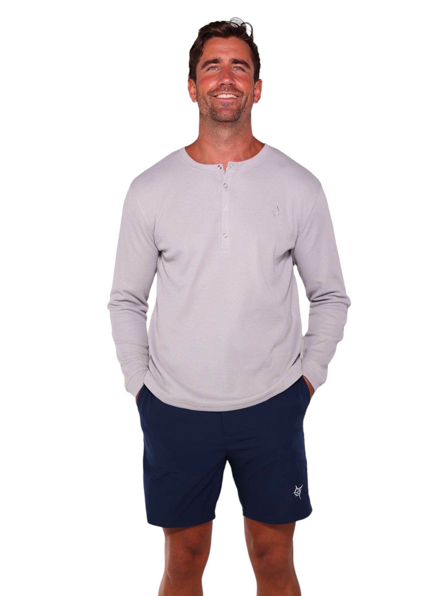 White Water Life Mystic Henley Grey