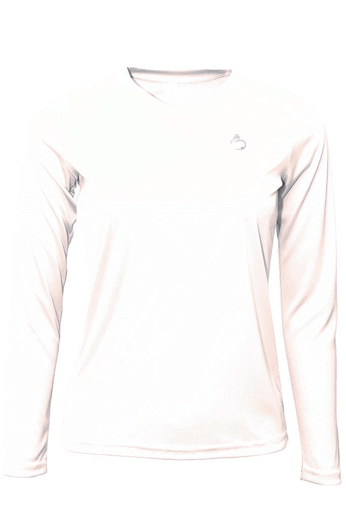 White long-sleeve shirt on a white background