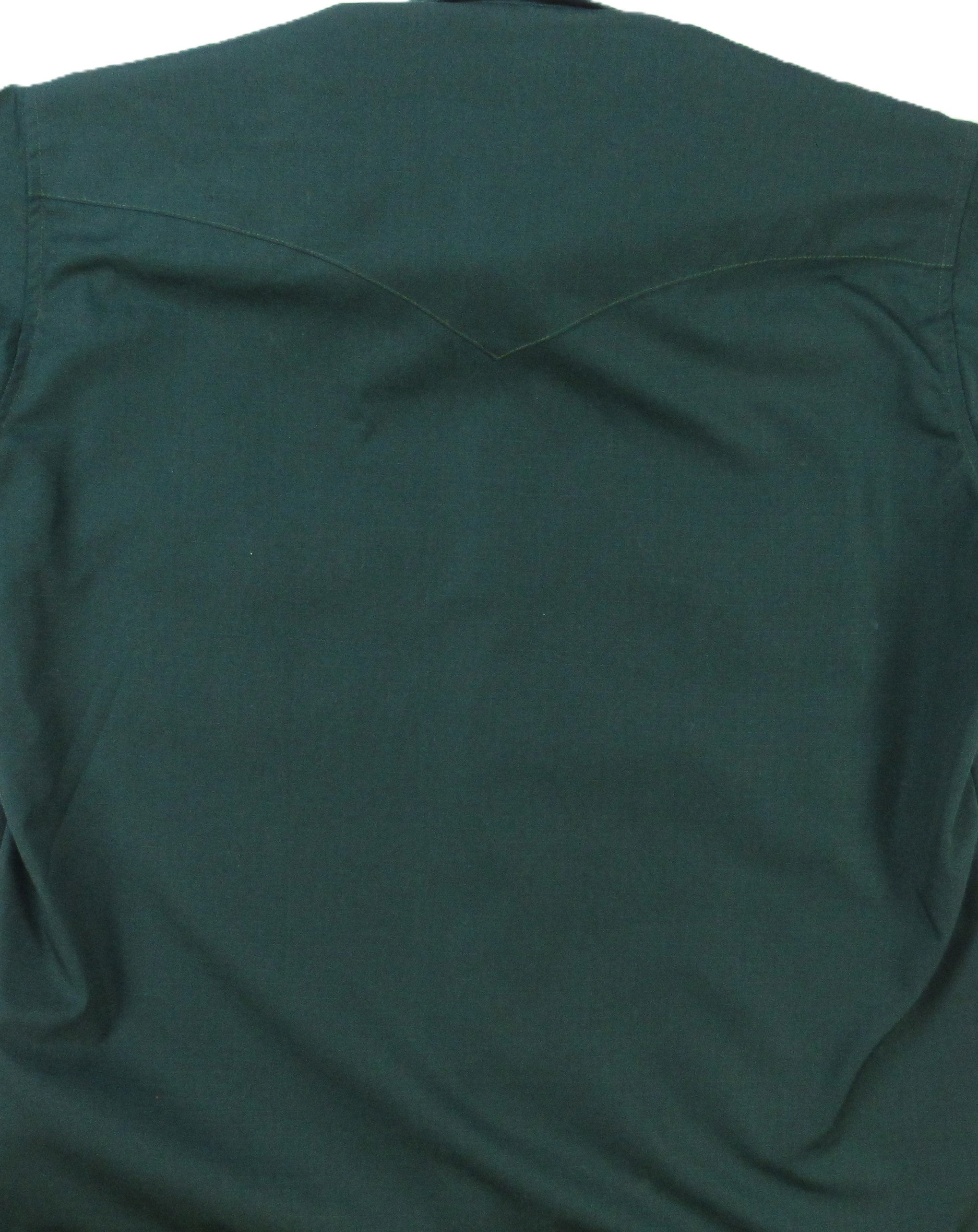 Green sleeveless shirt with a collar on a white background