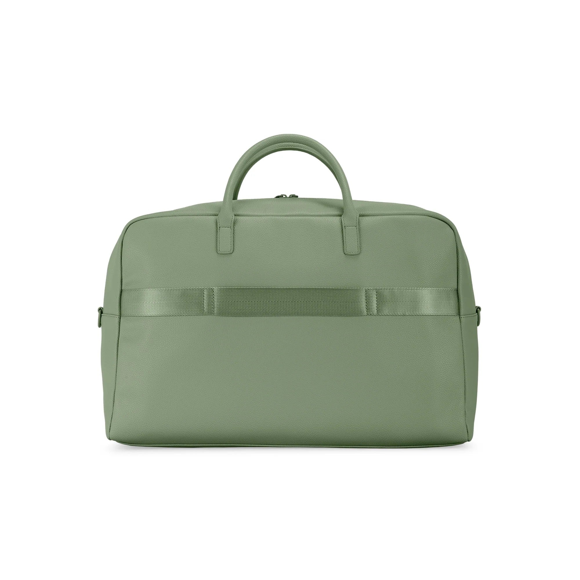 Green briefcase on a white background