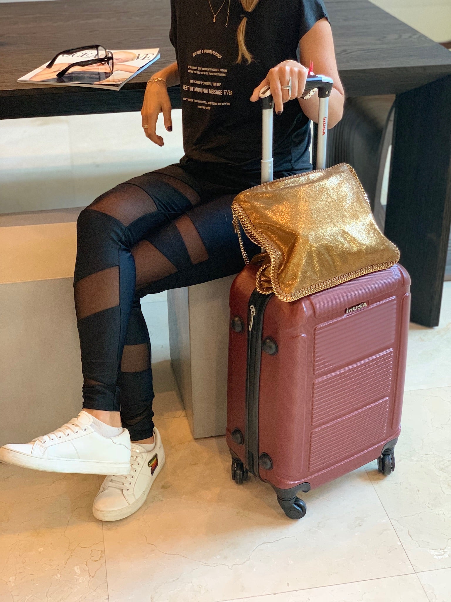 InUSA Luggage Pilot Carry On 20" Spinner Suitcase