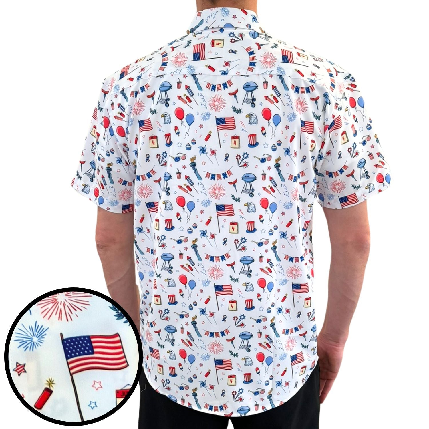 Super Stretch - Independence Day Hawaiian Shirt