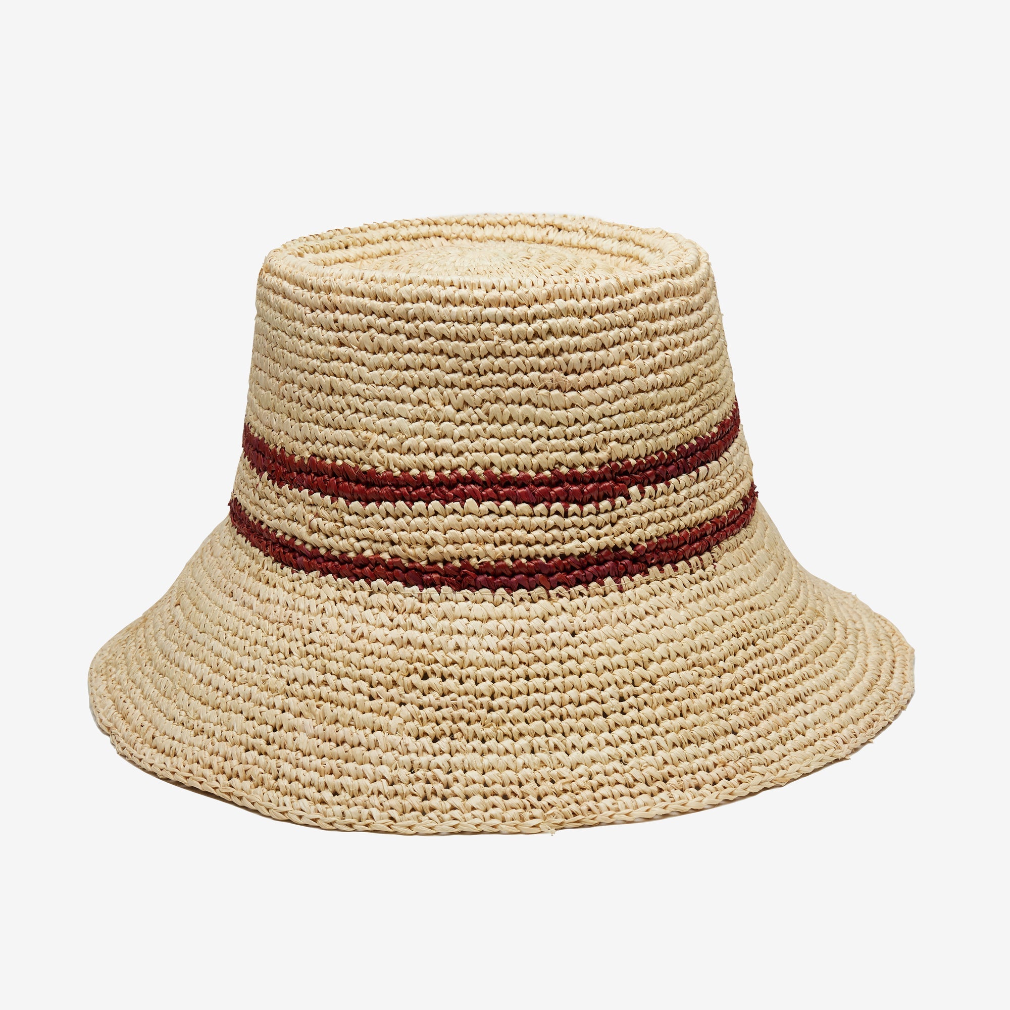Ensley Raffia Bucket in Natural
