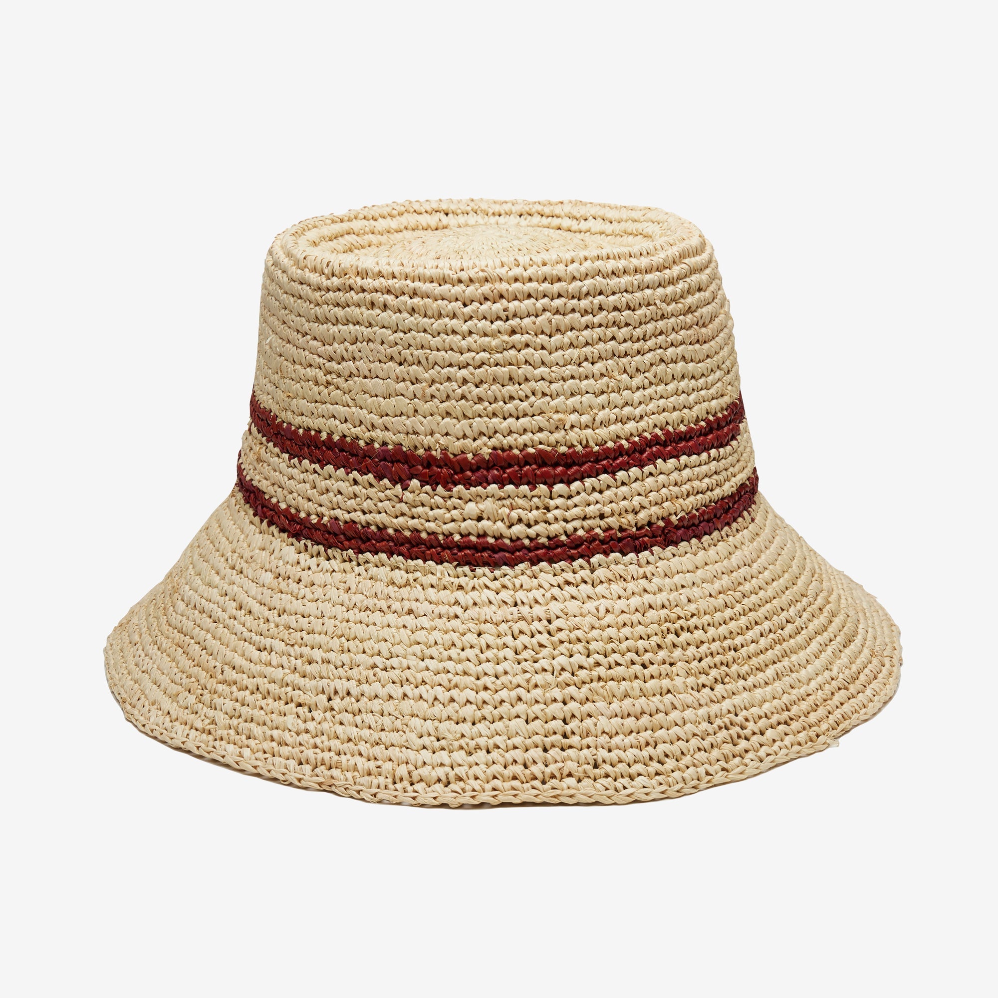 Ensley Raffia Bucket in Natural