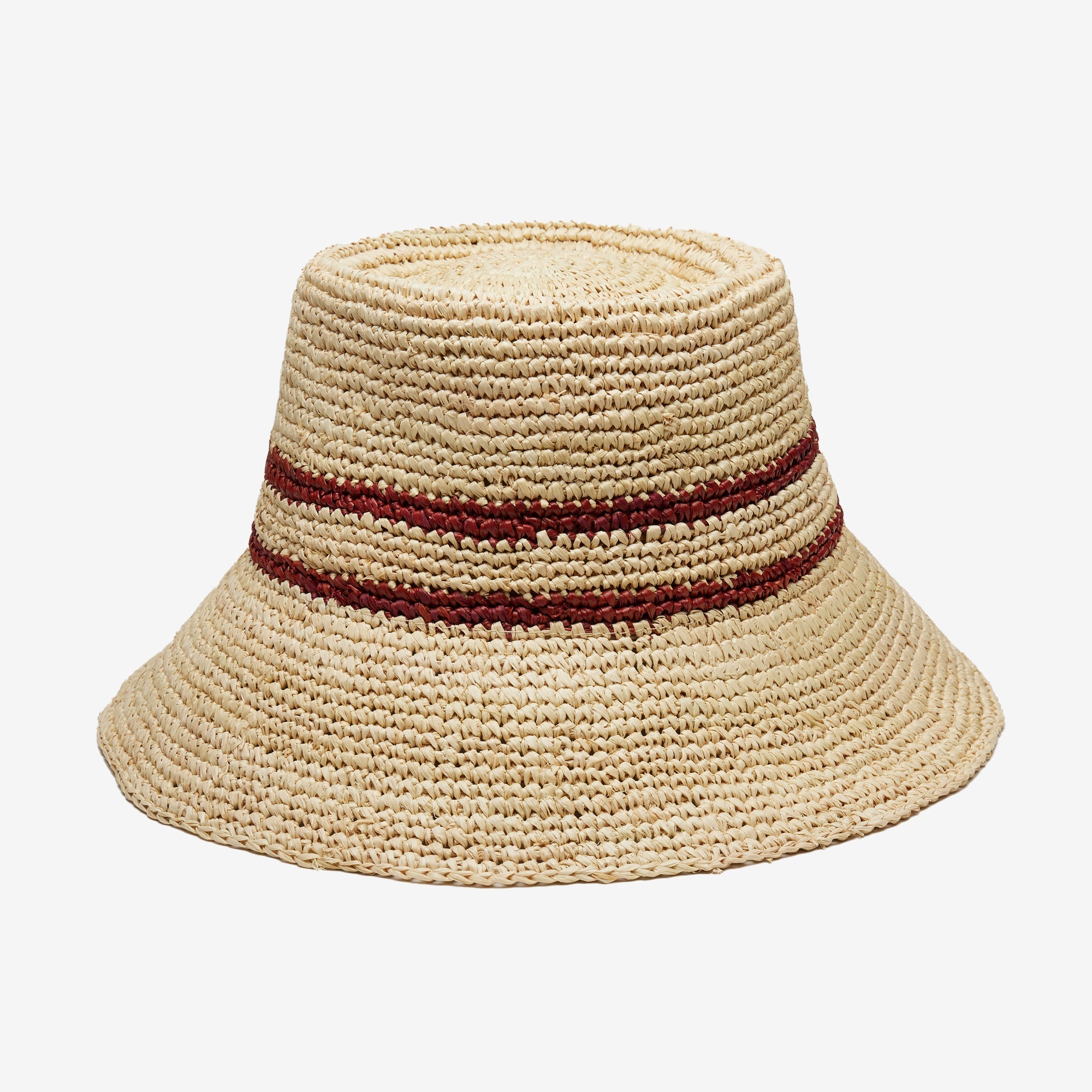 Ensley Raffia Bucket in Natural
