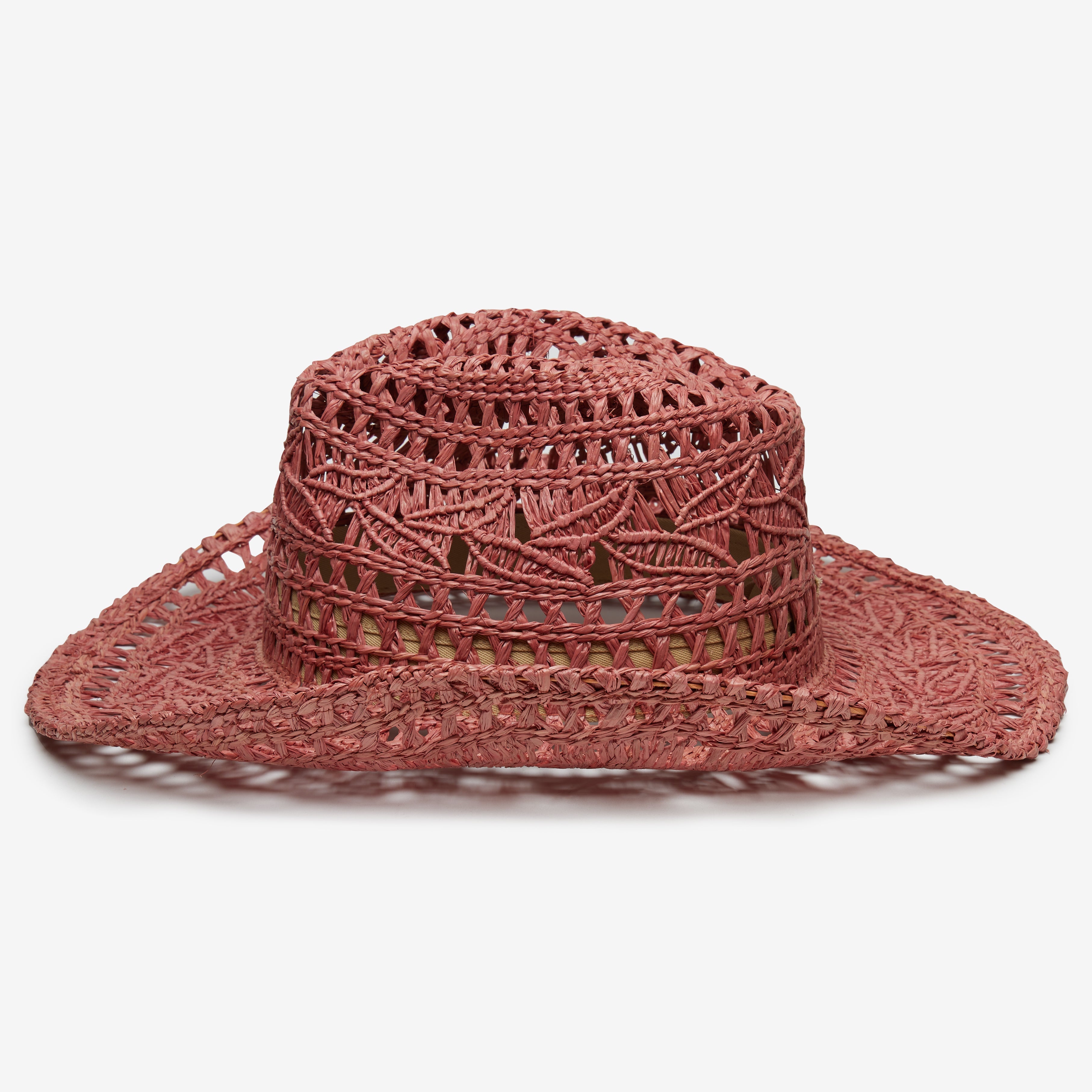 Rocky Raffia Straw in Wine