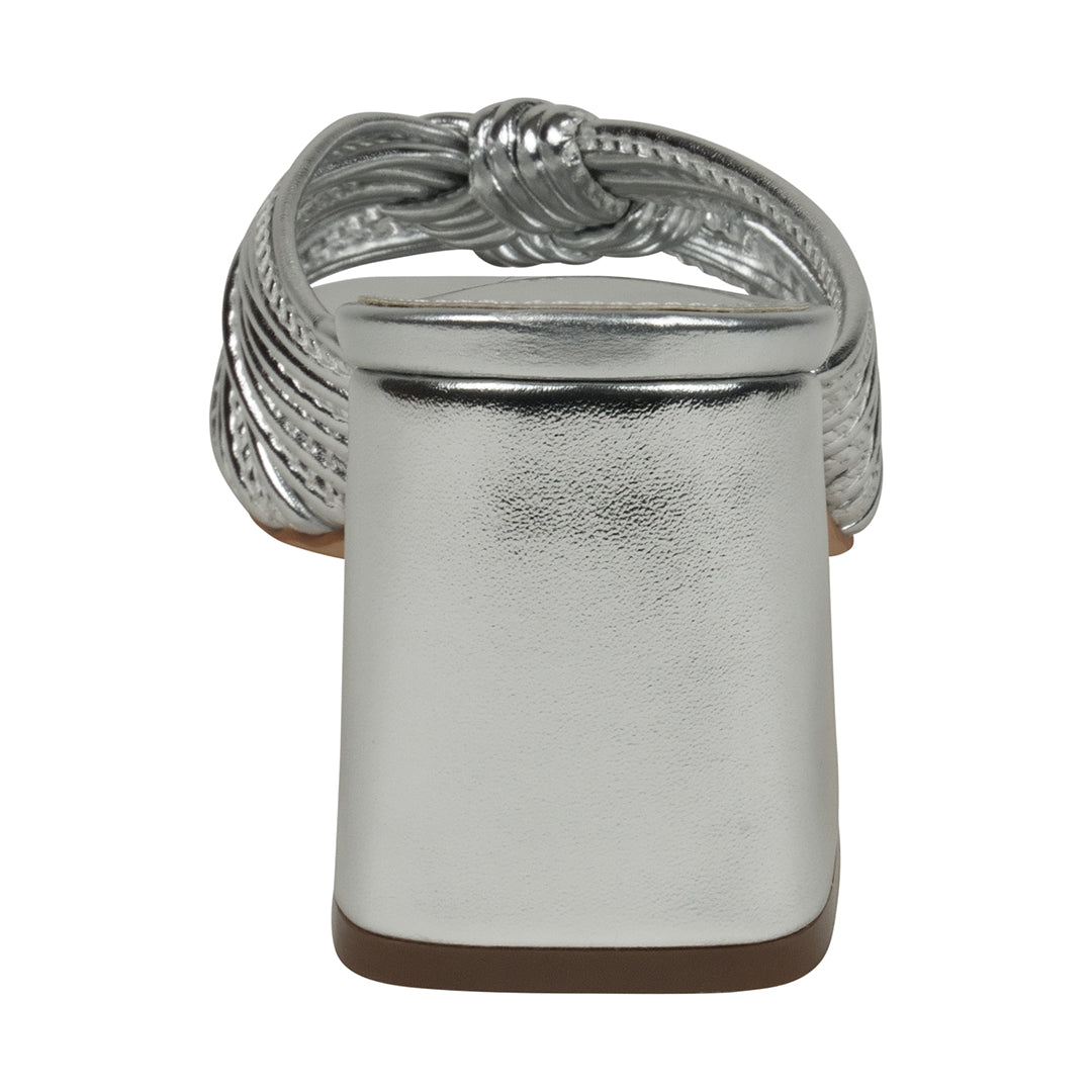 GC Shoes Josie Silver Strappy Heeled Sandals