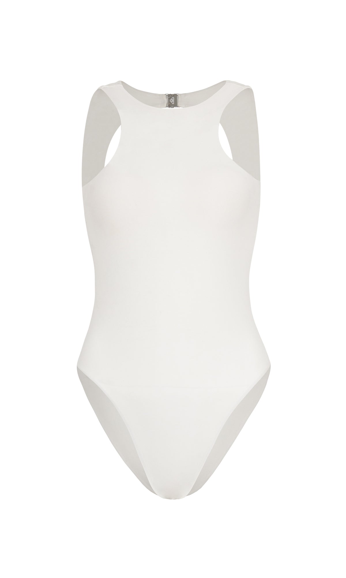White swimsuit on a white background