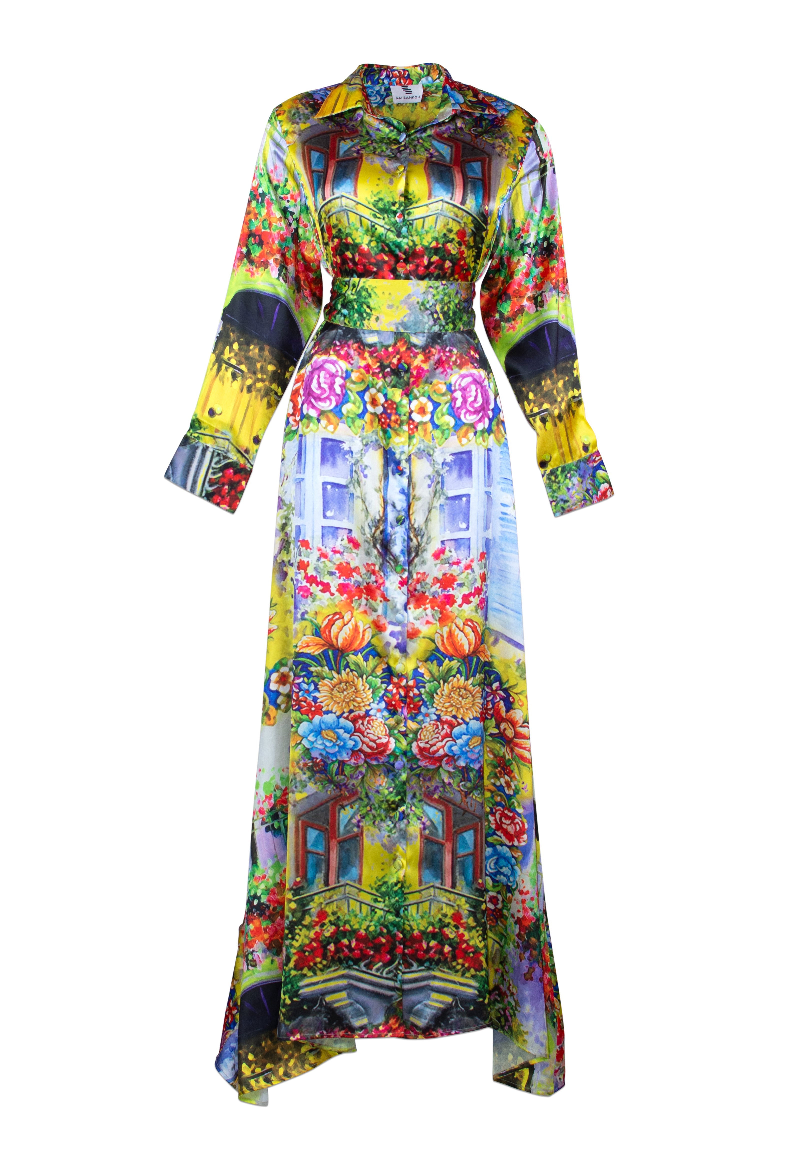 Saisankoh Sicily Print Shirt Dress