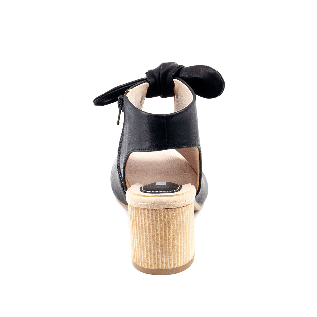 GC Shoes Women's Kimora Black Heeled Sandals