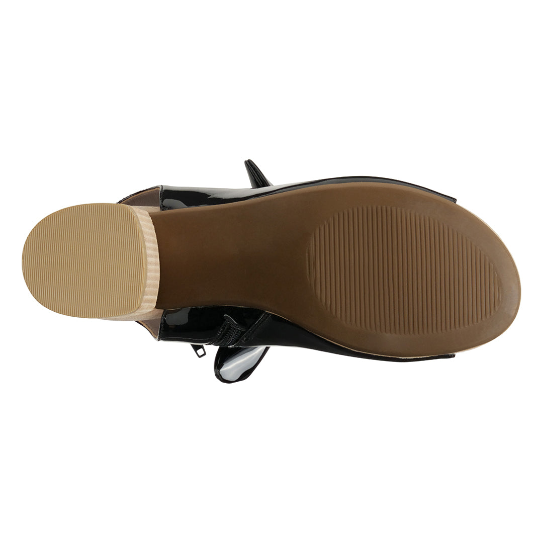 GC Shoes Women's Kimora Black Heeled Sandals