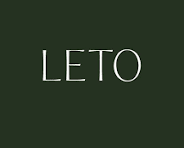 The word 'LETO' in white on a dark green background