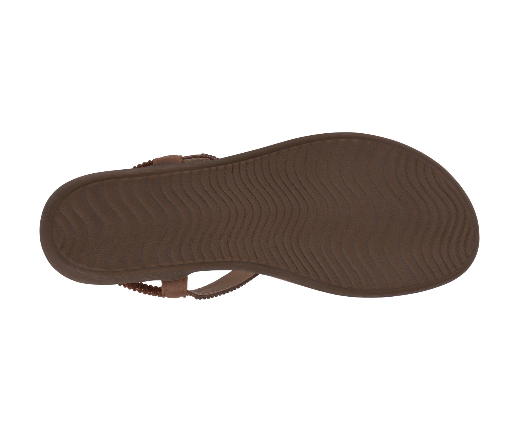 Brown sandal sole on a white background