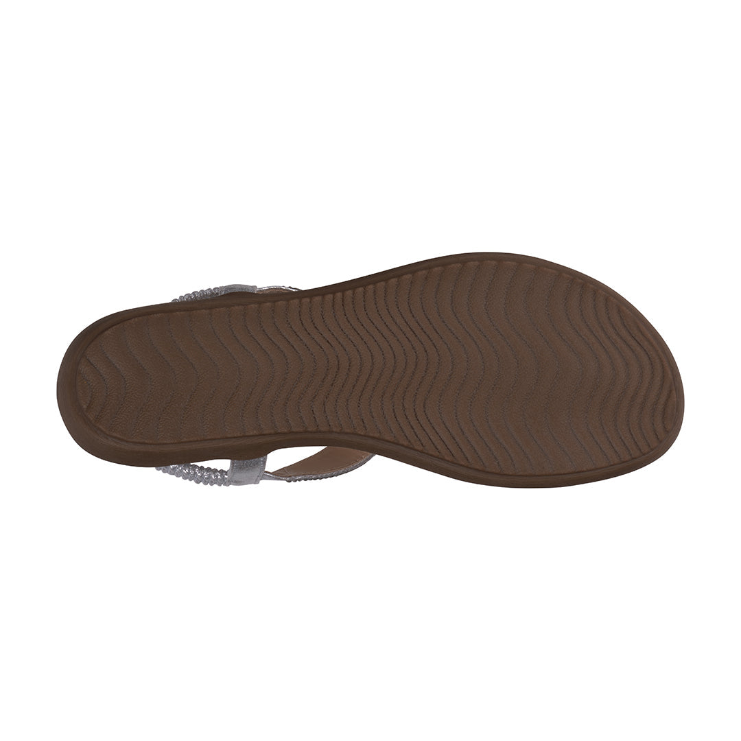 Brown sandal sole on a white background