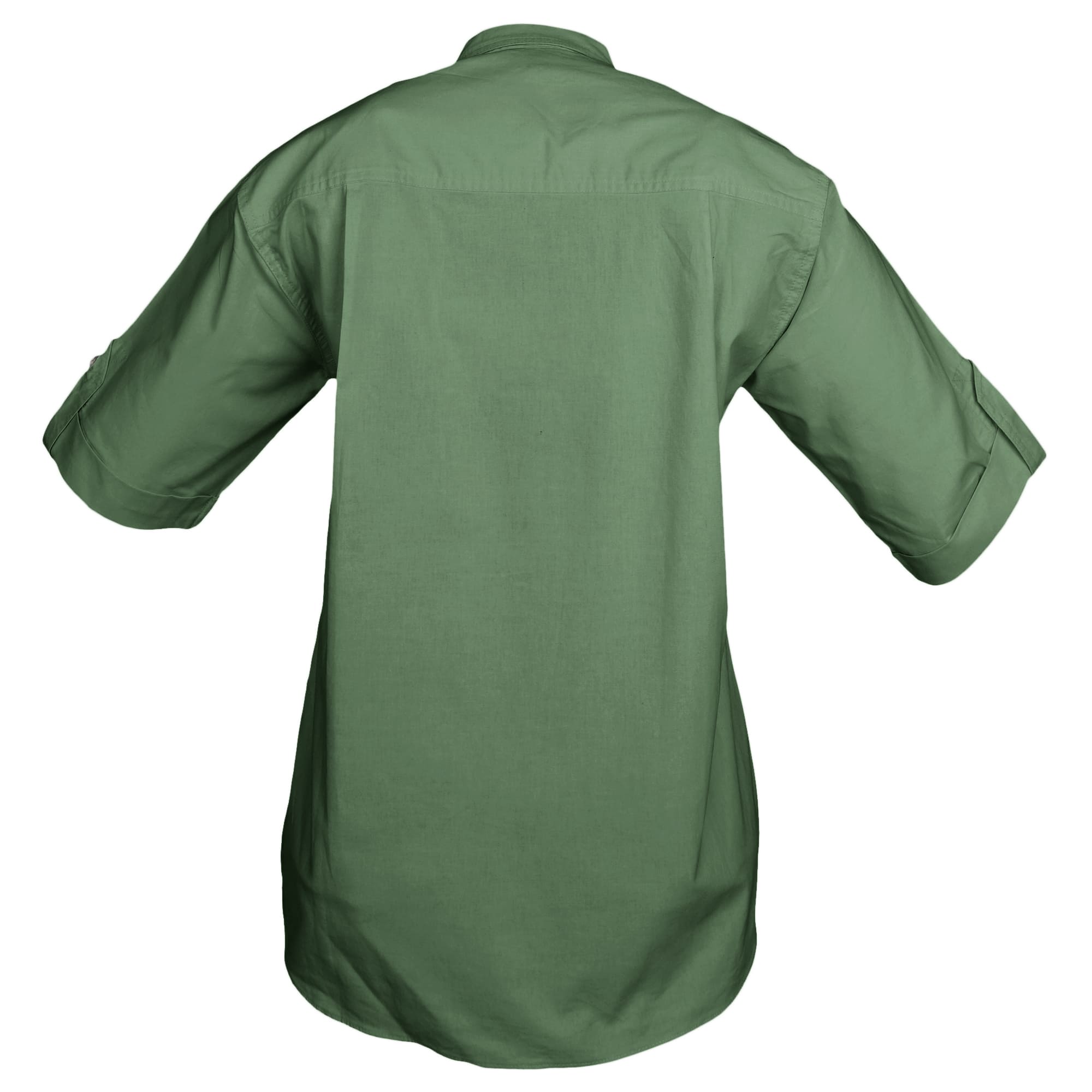 Green shirt on a white background