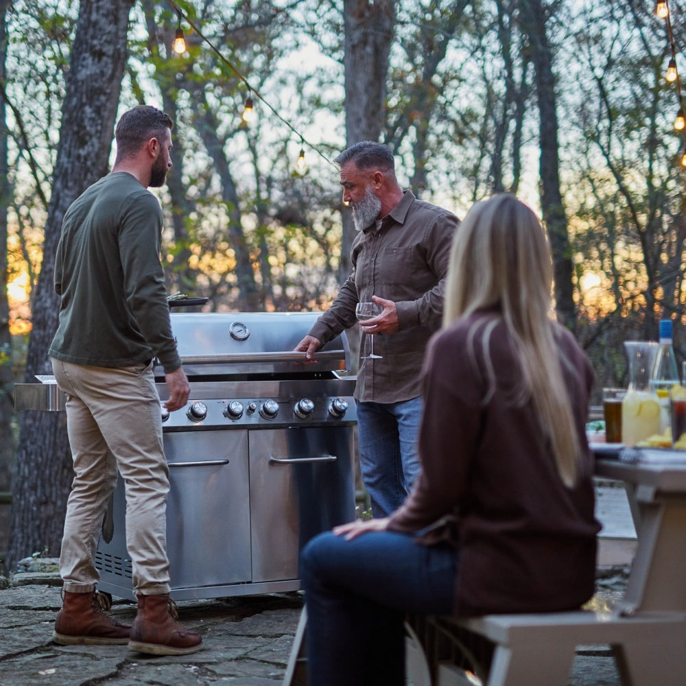 Full Stainless Propane Gas Grill