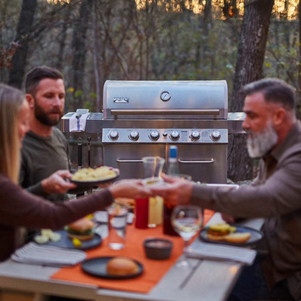 Full Stainless Propane Gas Grill