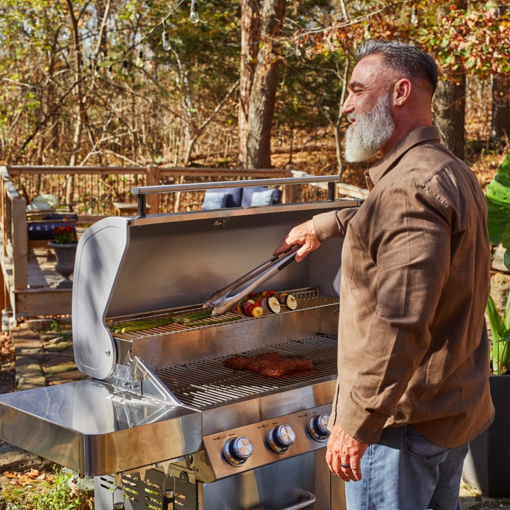 Full Stainless Propane Gas Grill