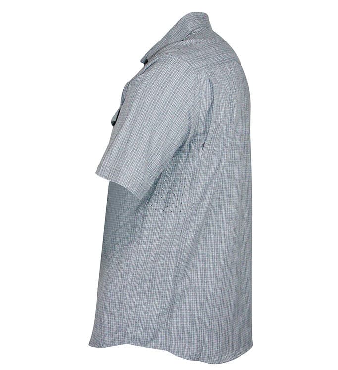 Gray checkered coat on a white background