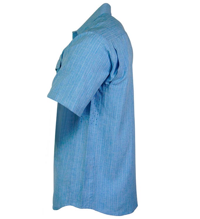 Blue shirt on a white background