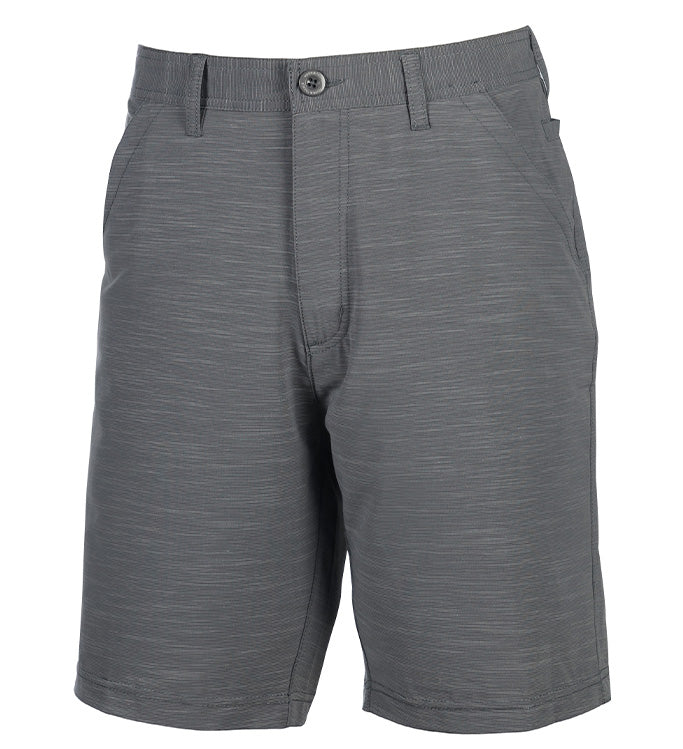Gray shorts on a white background